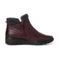 Jana Wedge Ankle Boot with zip 26461 MERLOT
