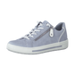 Jana Wide Fit Trainer With Zip and Laces 23660-833 Sky Blue
