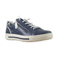 Jana Wide Fit Trainer With Zip and Laces 23660 NAVY
