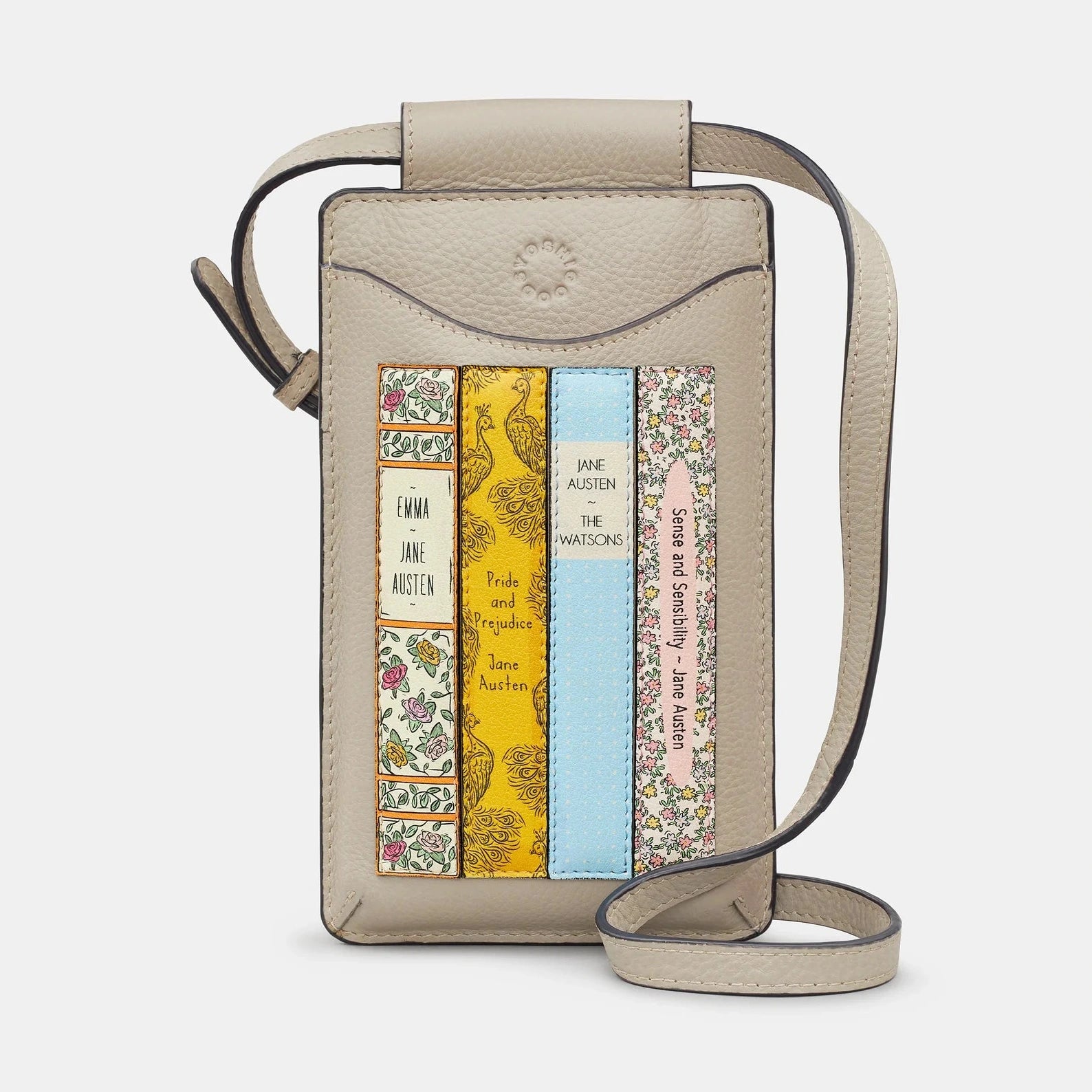 Jane Austen Bookworm Soft Leather Phone Case GREY Y6701 LBR JA46