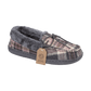Jo & Joe Ladies fur lined Moccasin Slipper Pembroke PEBBLE