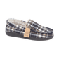 Jo & Joe Livingston NAVY Check Lined Slipper