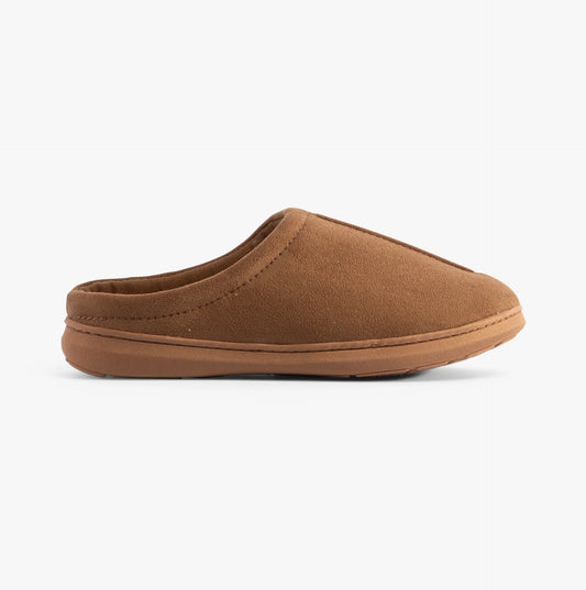 Jo & Joe Oakley Mens COGNAC Lined Mule Slipper