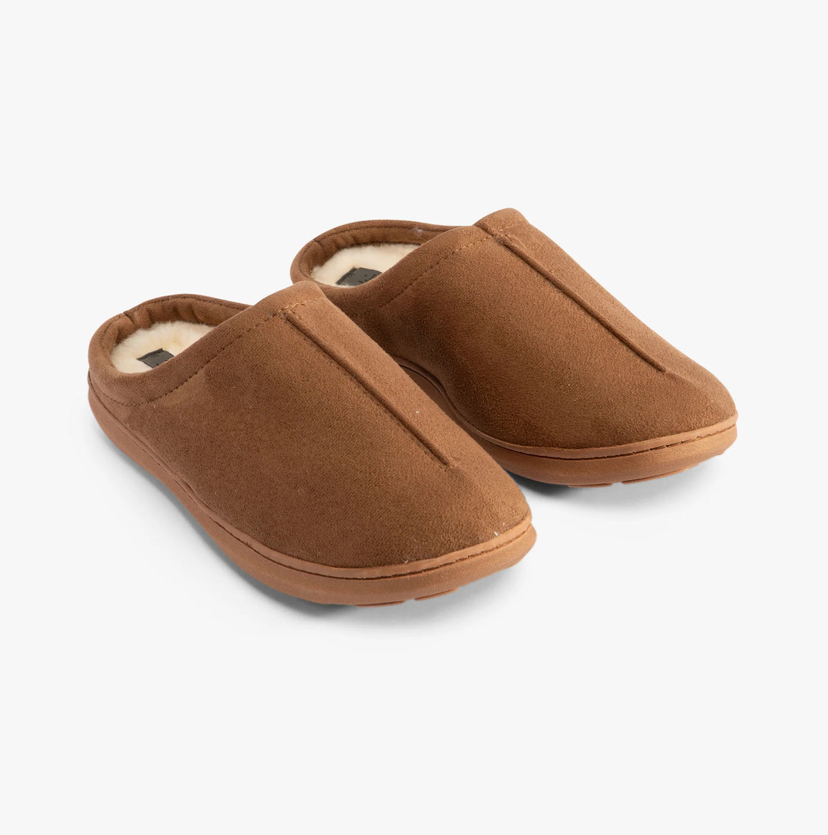 Jo & Joe Oakley Mens COGNAC Lined Mule Slipper