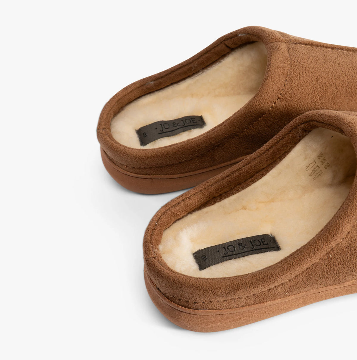 Jo & Joe Oakley Mens COGNAC Lined Mule Slipper