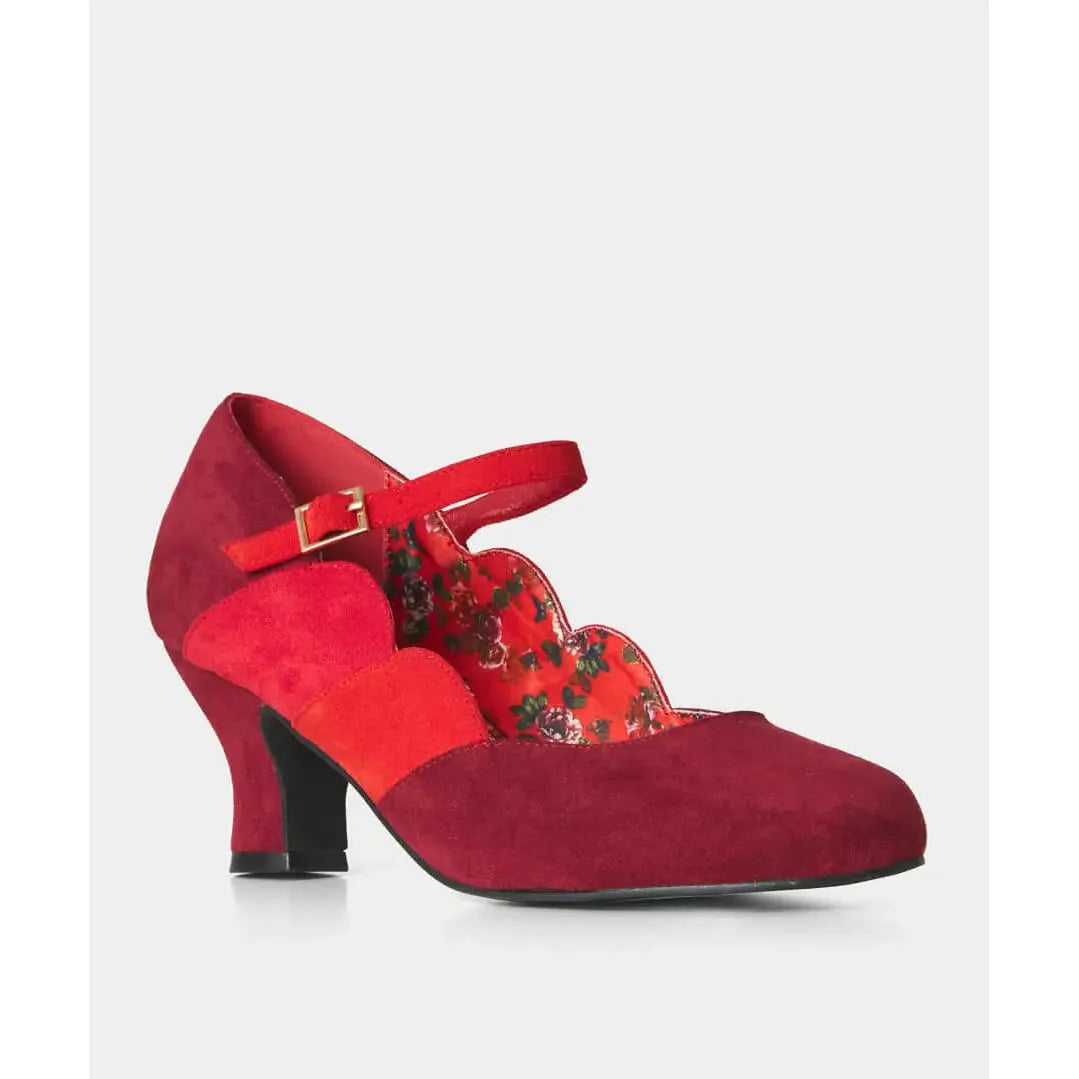Joe Browns Rebel BURGUNDY Bar Shoe