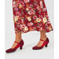Joe Browns Rebel BURGUNDY Bar Shoe