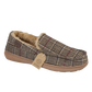 Jo & Joe Men's fur lined Moccasin Slipper Taunton BROWN