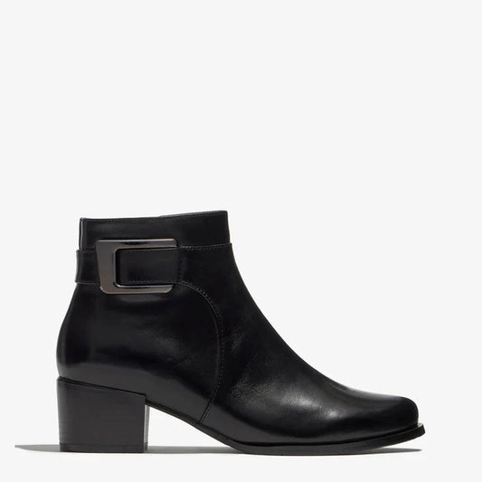 Regardez Le Ciel Jolene 27 BLACK Butter Soft Leather Zip Ankle Boot