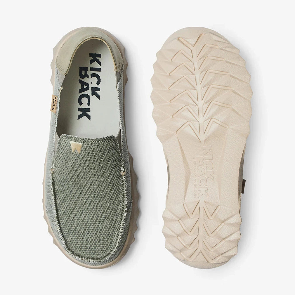 Kickback Couch KHAKI WOVEN Slip On Casual Shoe K10214012