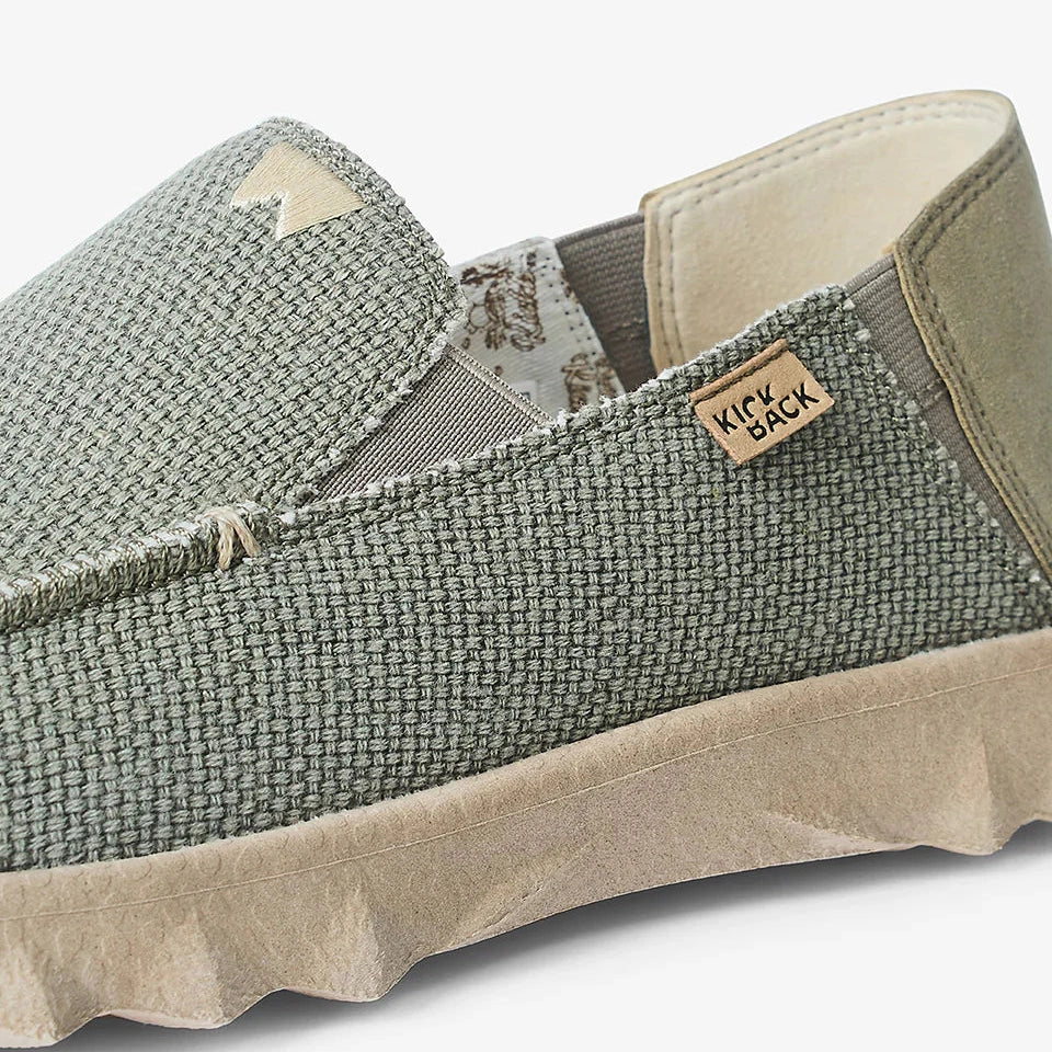 Kickback Couch KHAKI WOVEN Slip On Casual Shoe K10214012