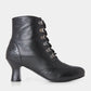 Joe Browns Fenchurch Street Black Leather Brogue ankle boots