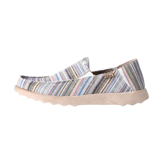 KIckback Couch BEIGE MULTI Stripe Super Lightweight Slip On Shoe K10129105