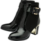 Lotus Ankle Boot with Zip Klaudina BLACK  PAT ULB318