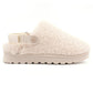 Lunar Naples BEIGE Fluffy Clog Style Slipper KLZ002-BG