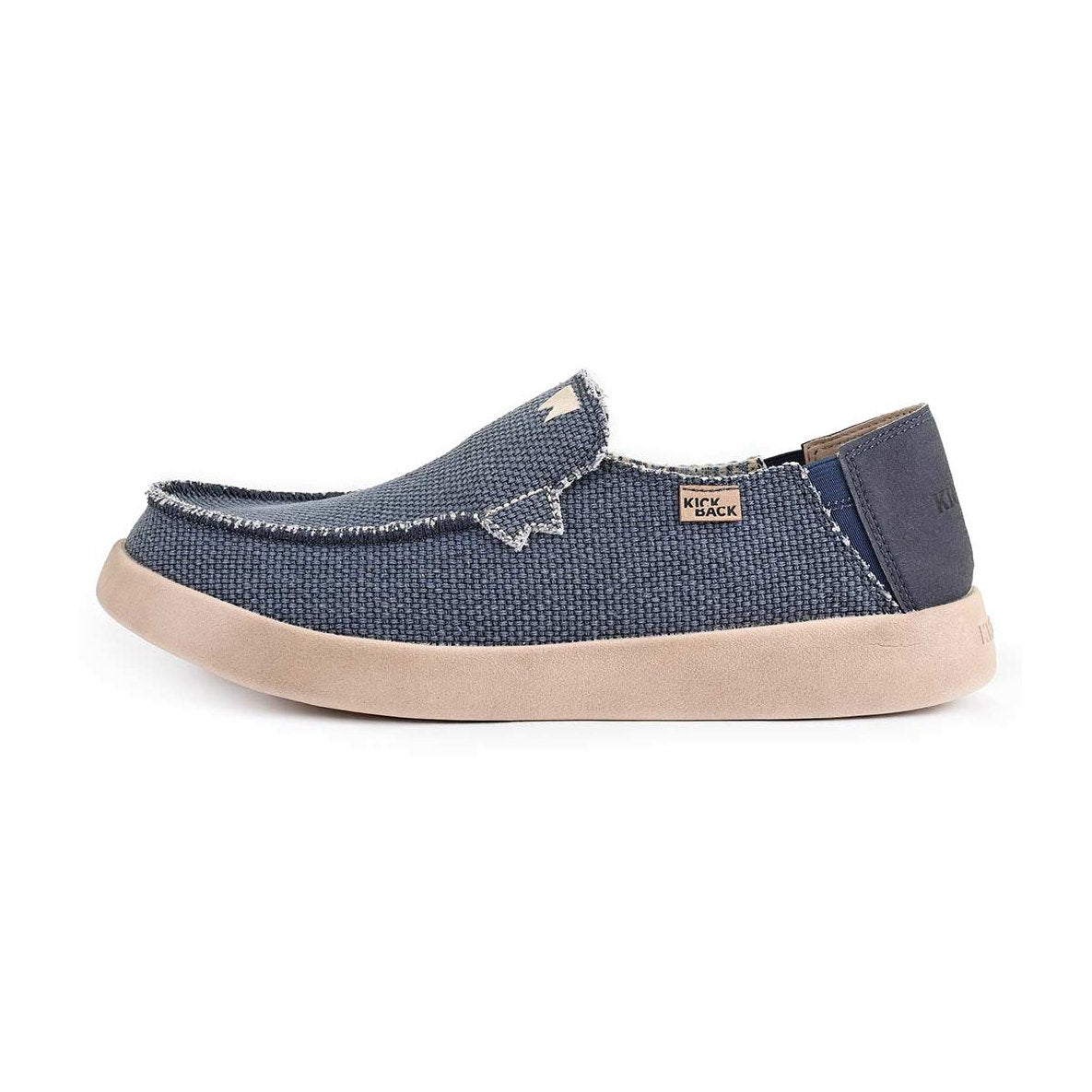 Kickback Barbeach NAVY Slip On Woven Canvas Shoe K10352102