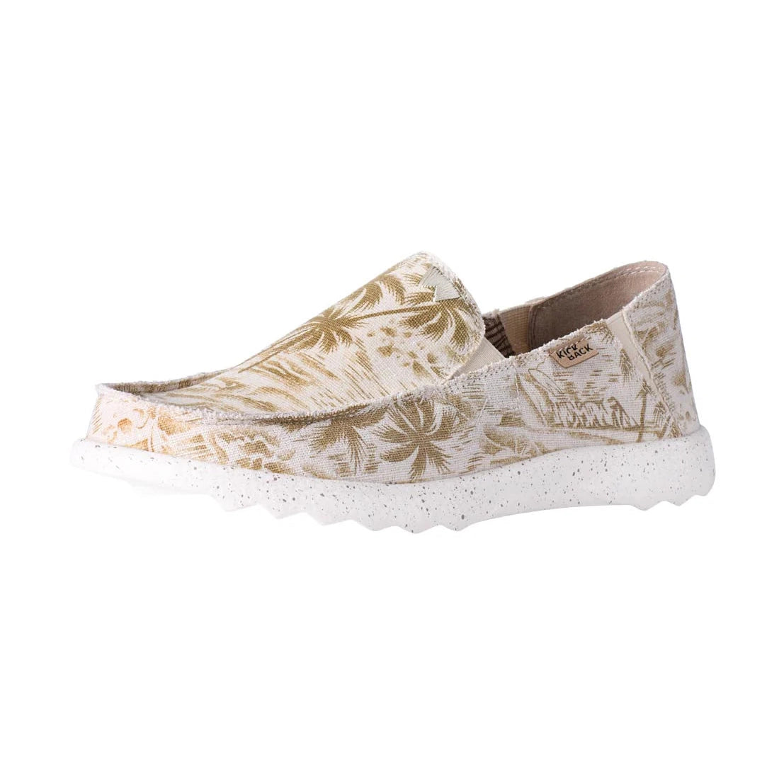 Kickback Couch BROWN PRINT Super Light Slip On Canvas Shoe K10121101