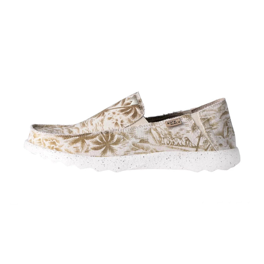 Kickback Couch BROWN PRINT Super Light Slip On Canvas Shoe K10121101