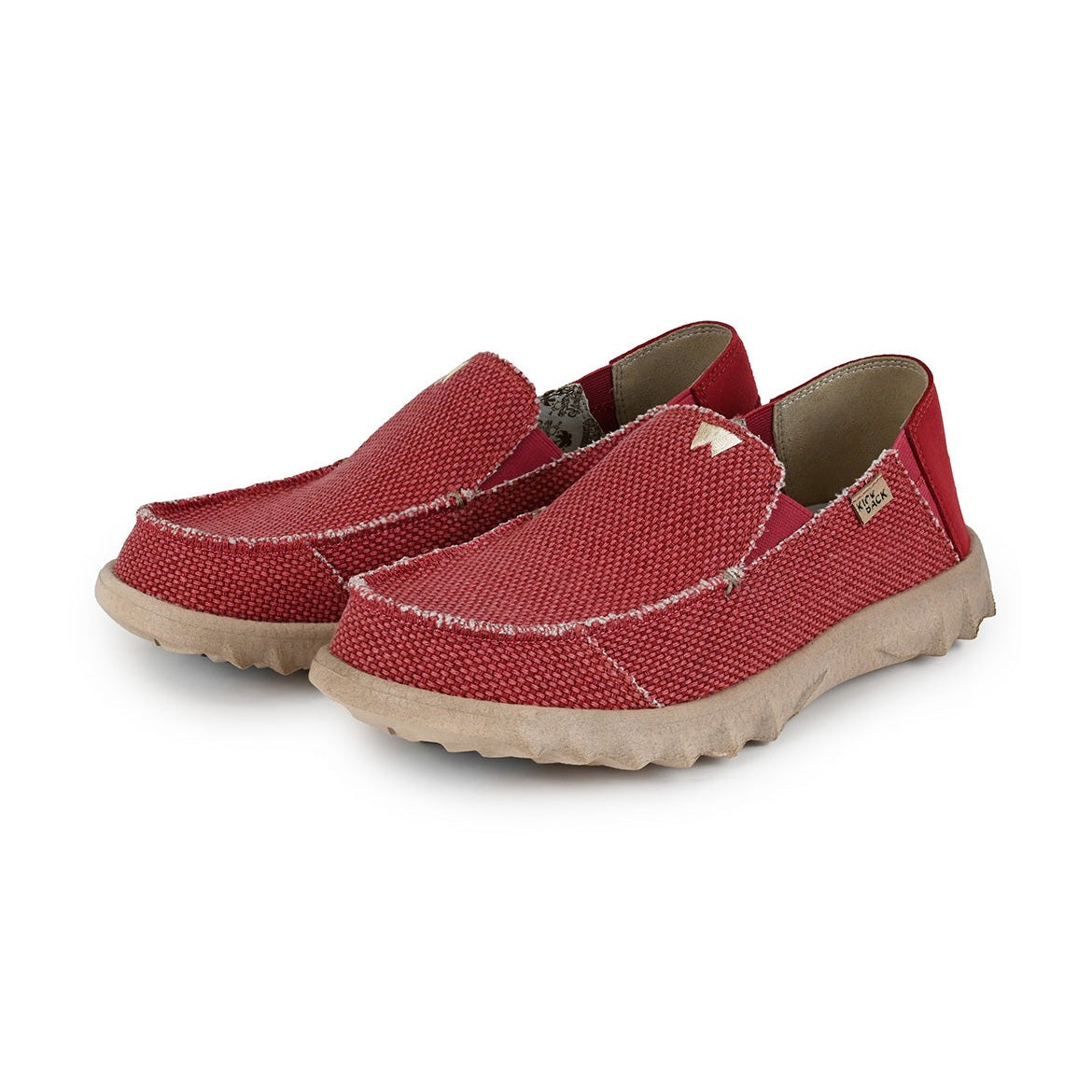 Kickback Couch RED WOVEN Slip On Casual Shoe K10213219