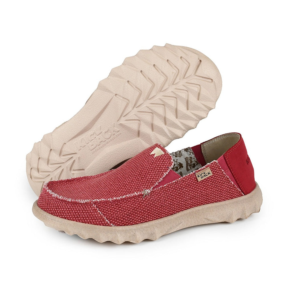 Kickback Couch RED WOVEN Slip On Casual Shoe K10213219