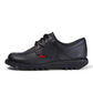 Kickers Kick Lo Womens BLACK Leather Shoe