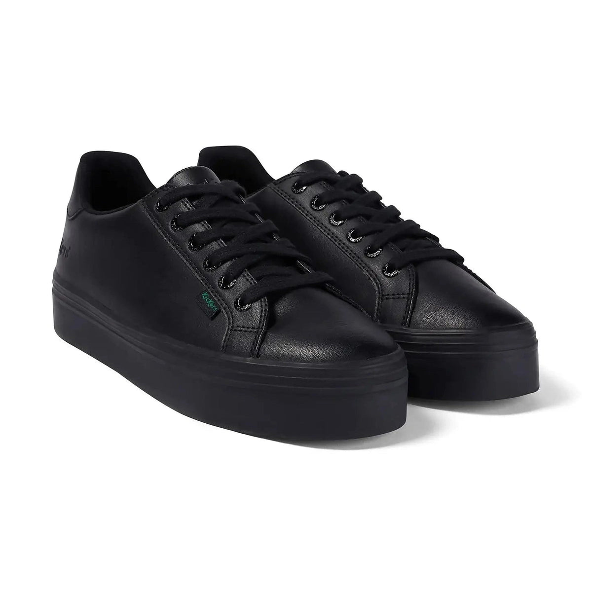 Kickers Stack Up Kickers Tovni Stack BLACK Leather Lace Up Shoes – A.G. Meek