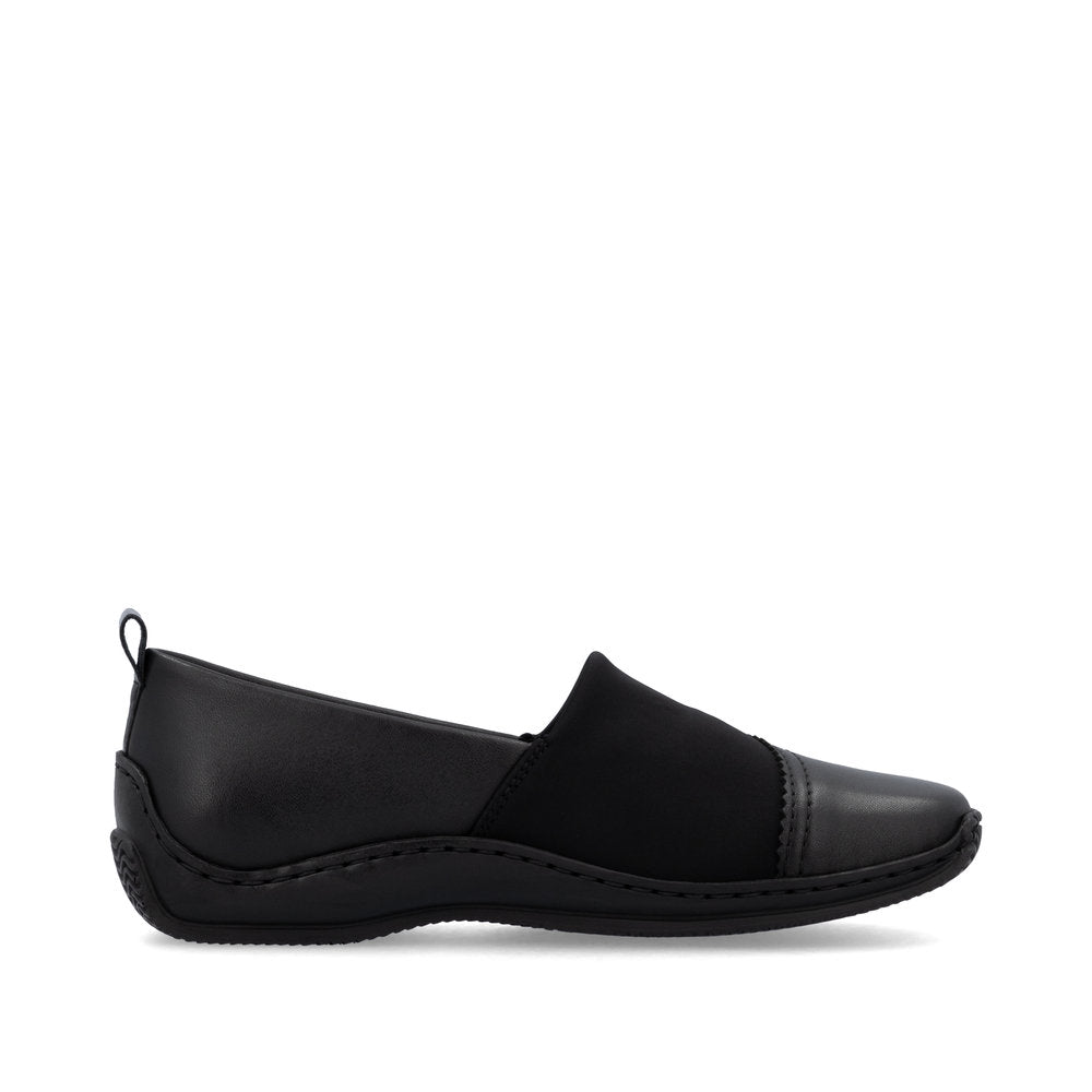 Rieker Shoe-Flat Simple Work Shoe BLACK L1790-00