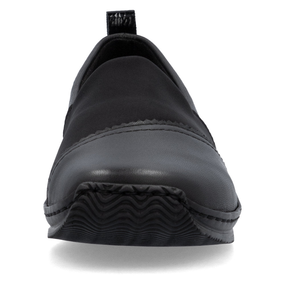 Rieker Shoe-Flat Simple Work Shoe BLACK L1790-00