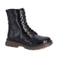 Cipriata L310 Black Patent 8 Eyelet Boot with Inside ZIP