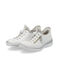 Rieker L32f1 WHITE/SILVER Slip On Trainer Style Shoe L32F1-80