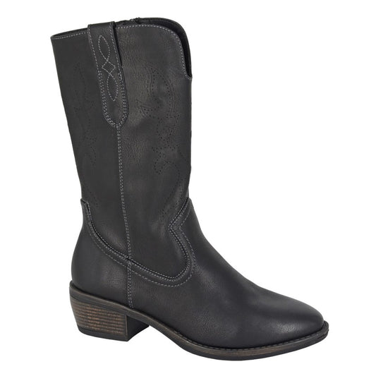 Cipriata BLACK Western / Cowgirl Style Boot  L447B