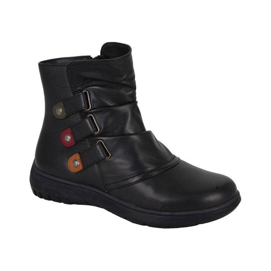 Cipriata L557 BLACK Soft Leather Zip ankle Boot L557A