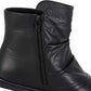 Cipriata L557 BLACK Soft Leather Zip ankle Boot L557A