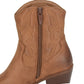 Cipriata L717 TAN Western Cowgirl Ankle Boots
