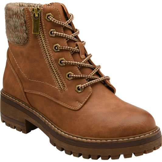 Lotus Lauryn TAN Hiker Style ankle Boot ULB353