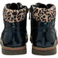 Lotus Ankle Boot with Lace and Zip Lexis NAVY ULB333