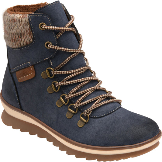 Lotus Libby BLUE Hiker Style Ankle Boot  ULB349