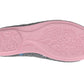 Sleepers Ls193 GREY Flower Stitch Cuff Slippers