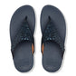 Fitflop Lulu Glitter NAVY  Toe Post Wedge Sandal X03-339