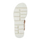Cipriata L221 BEIGE PATENT Elastcated Slip On sandal L221BCP