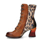 Laura Vita Eleao 42 Stunning CAMEL Leather Lace Boot With Zip ELEAO 42