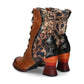 Laura Vita Eleao 42 Stunning CAMEL Leather Lace Boot With Zip ELEAO 42