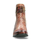 Laura Vita Igcreo 02 CAFE Leather Cuban Heel Ankle Boot