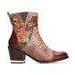 Laura Vita Igcreo 02 CAFE Leather Cuban Heel Ankle Boot