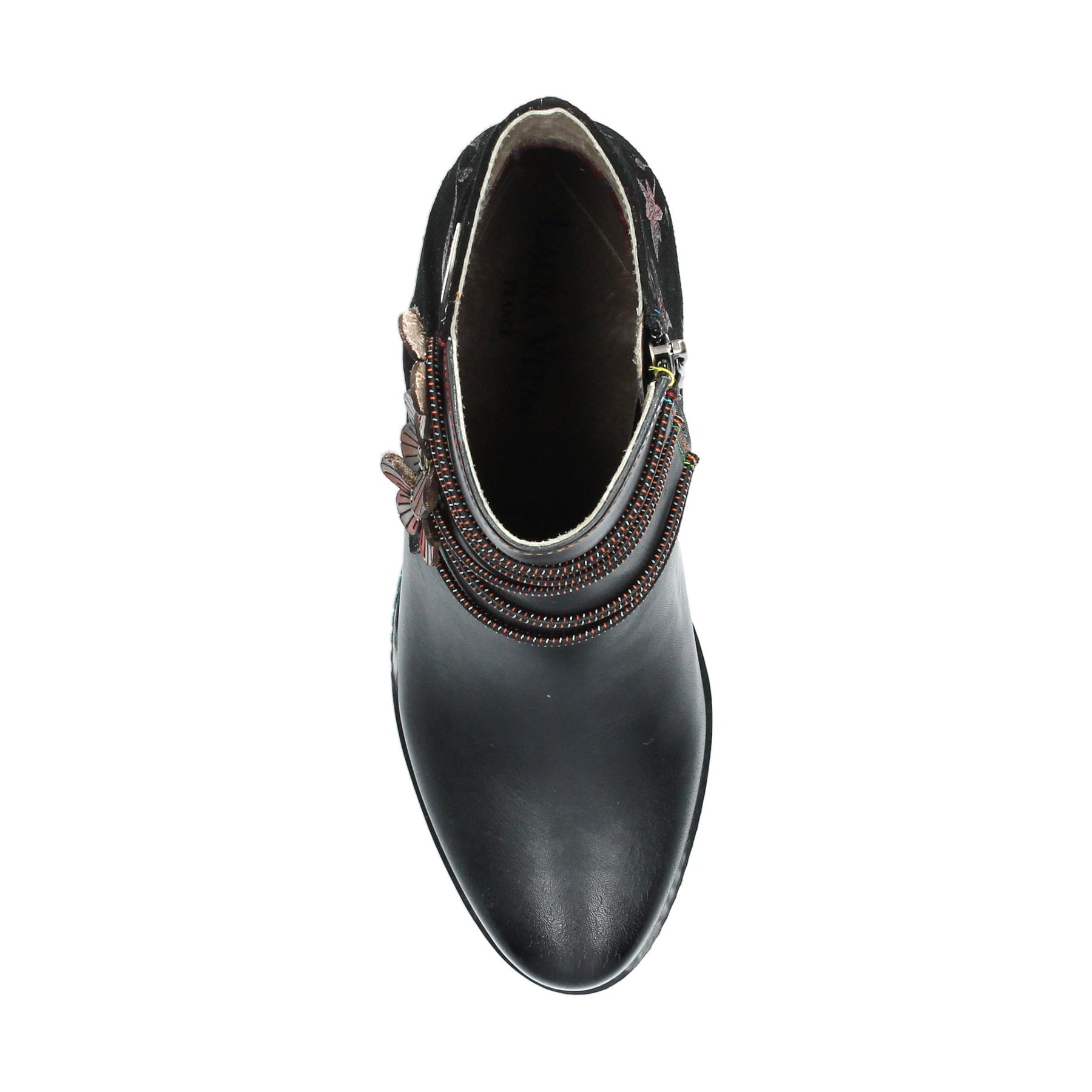 Laura Vita Maevao 0123 NOIR Leather Black Heel Ankle Boot