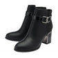 Lotus Adelaide BLACK Block Heel Dress Ankle Boot
