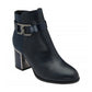 Lotus Adelaide NAVY Block Heel Dress Boot