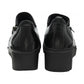 Lotus Altan Black Soft Leather High Fronted Wedge Shoe Boot