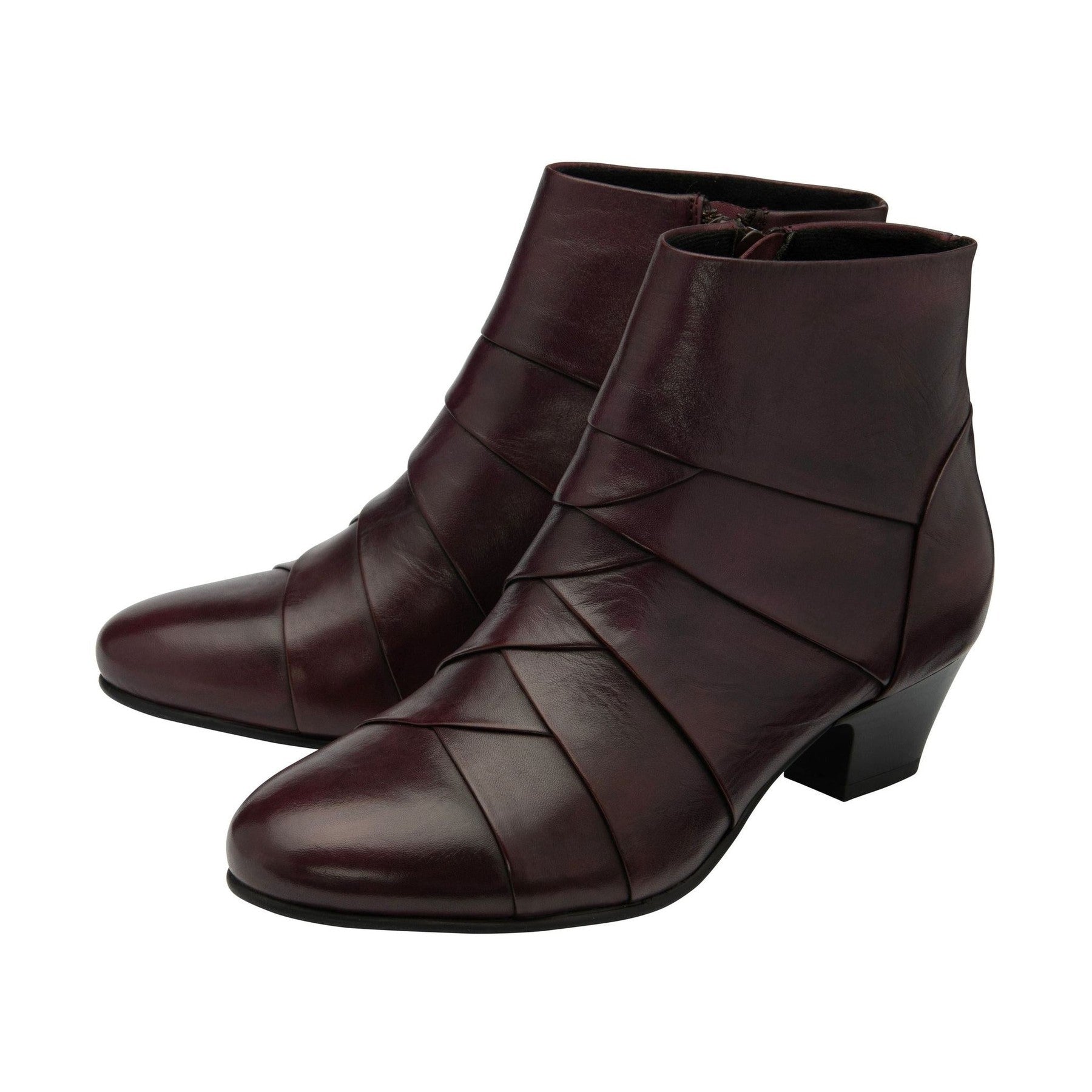 Lotus Ankle Boot Tara PURPLE leather with Zip ULB169