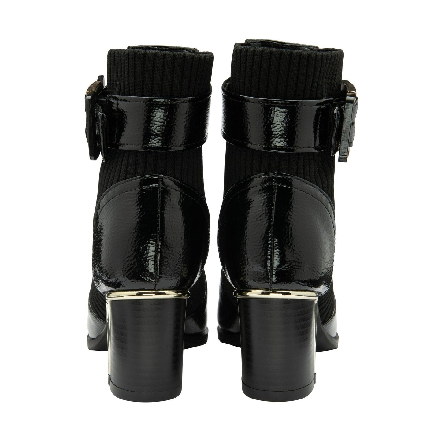 Lotus Ankle Boot with Zip Klaudina BLACK PAT ULB318